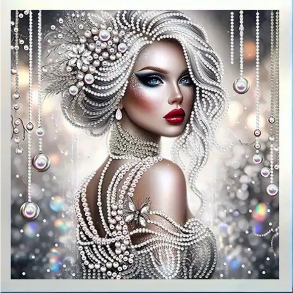 Elegant Pearl and Silver Art Print